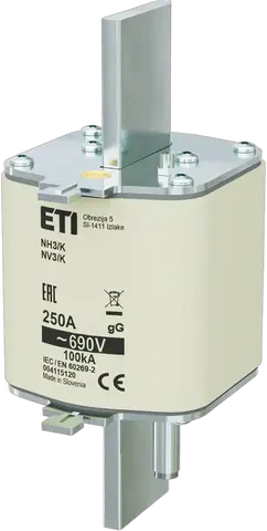 NH3/K gG 250A/690V
