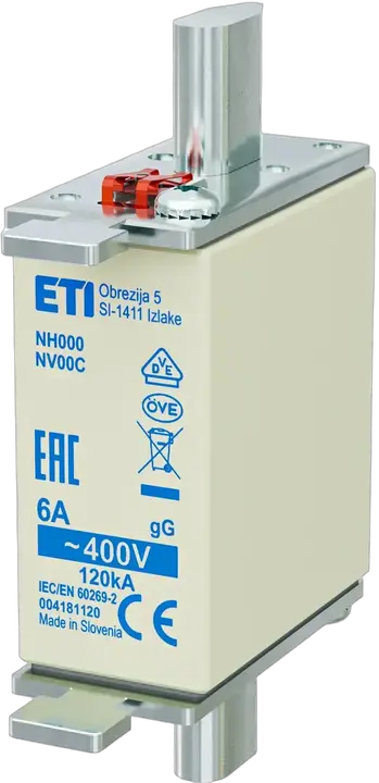 Attēls no NH000 gG 6A/400V korr.