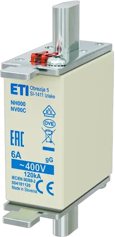 NH000 gG 6A/400V korr.