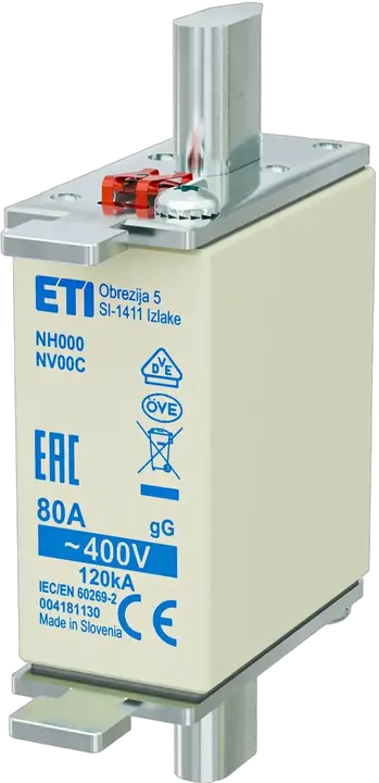 Attēls no NH000 gG 80A/400V korr.