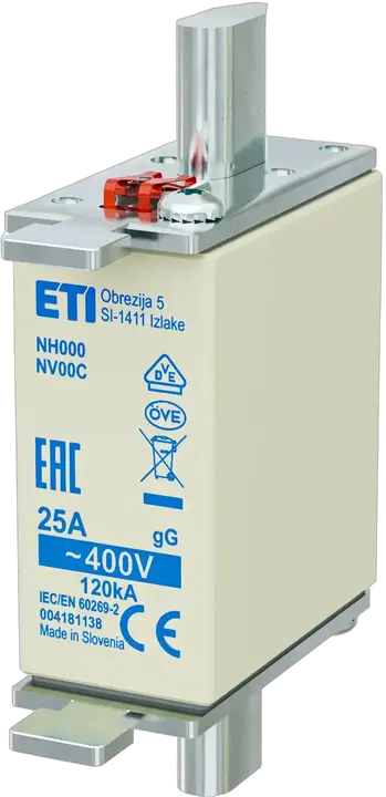Attēls no NH000 gG 25A/400V korr.