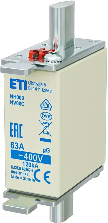 Attēls no NH000 gG 63A/400V korr.