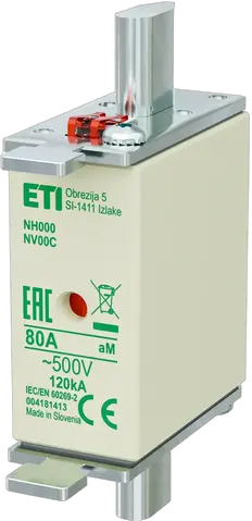 NH000 aM 80A/500V