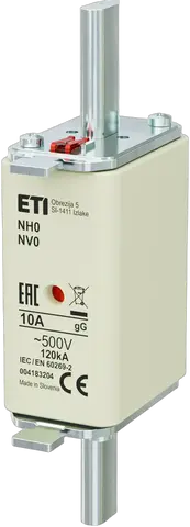 NH0 gG 10A/500V