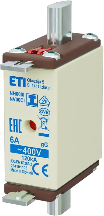 Attēls no NH000/I gG 6A/400V