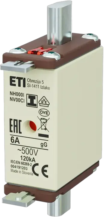 Attēls no NH000/I gG 6A/500V