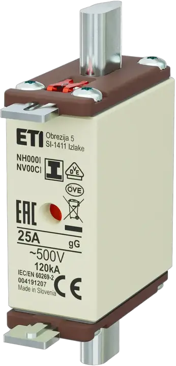 Attēls no NH000/I gG 25A/500V