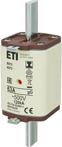NH1/I gG 63A/500V