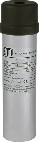 Attēls no LPC 2,5 kVAr, 400V, 50Hz