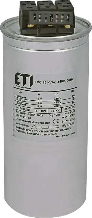 Attēls no LPC 15 kVAr, 440V, 50Hz