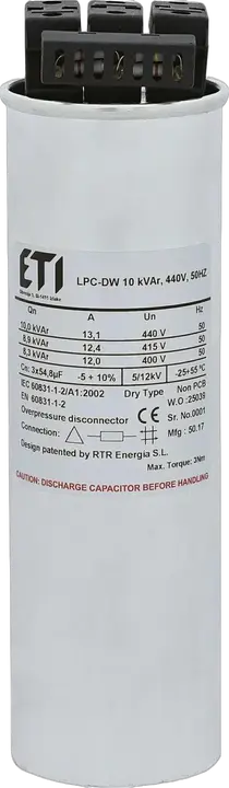 Attēls no LPC-DW 10 kVAr, 440V, 50HZ