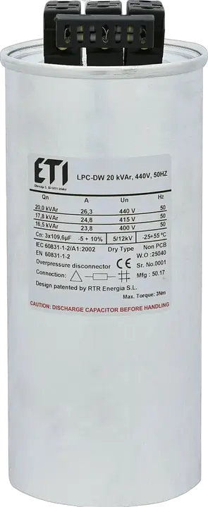 Attēls no LPC-DW 20 kVAr, 440V, 50HZ