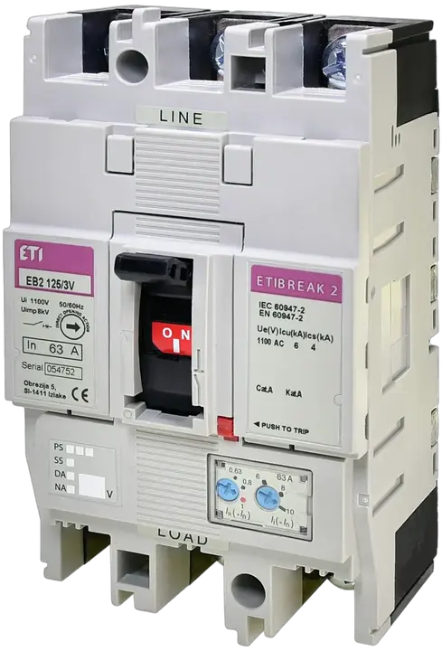 Attēls no EB2 125/3V 63A 3p 1100V