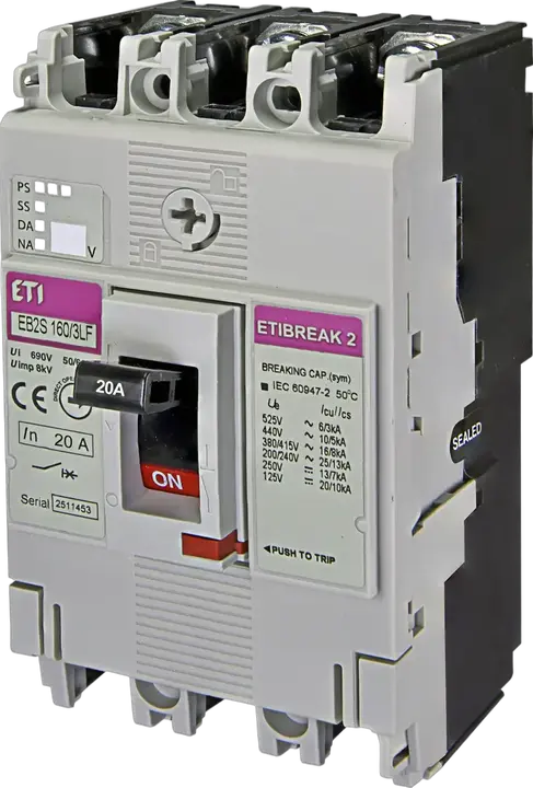 Attēls no EB2S 160/3LF 20A 3p