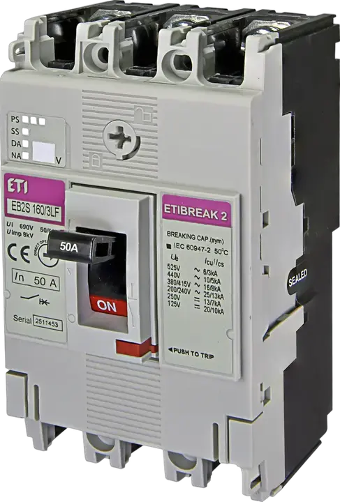 Attēls no EB2S 160/3LF 50A 3p