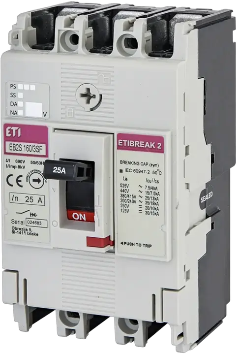 Attēls no EB2S 160/3SF 25A 3p