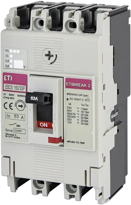 Attēls no EB2S 160/3SF 63A 3p