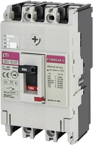 EB2S 160/3SF 63A 3p