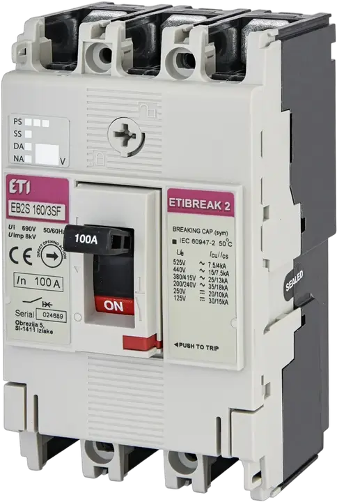 Attēls no EB2S 160/3SF 100A 3p