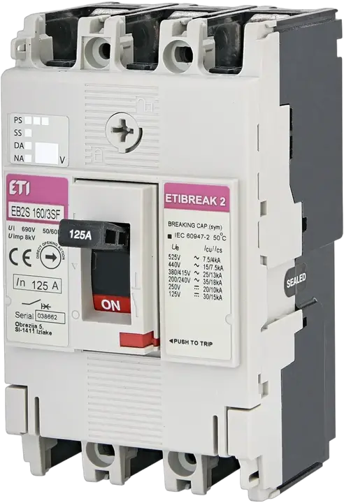 Attēls no EB2S 160/3SF 125A 3p