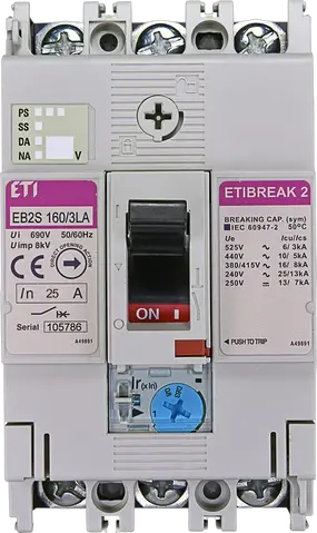 EB2S 160/3LA 25A 3p