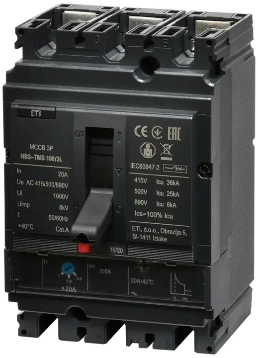 Attēls no NBS-TMS 100/3L  20A 3P