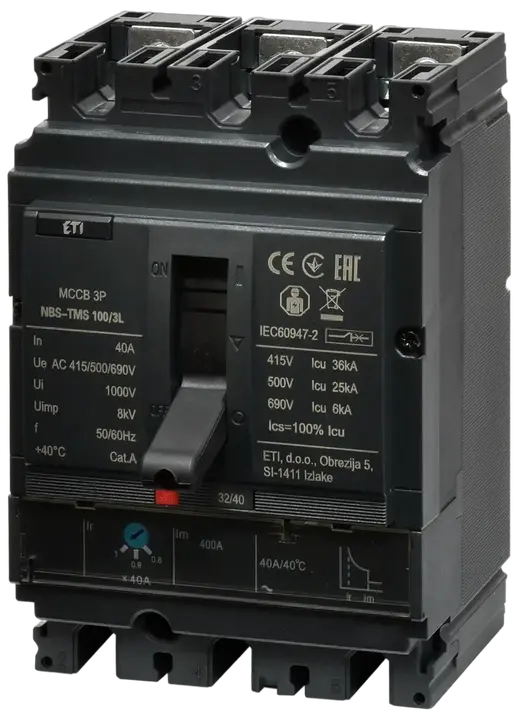 Attēls no NBS-TMS 100/3L  40A 3P