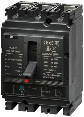 Attēls no NBS-TMS 100/3L  80A 3P
