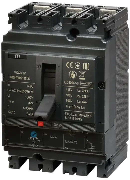Attēls no NBS-TMS 160/3L 125A 3P
