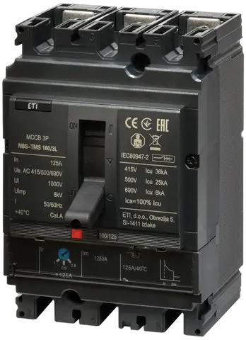 Attēls no NBS-TMS 160/3L 125A 3P