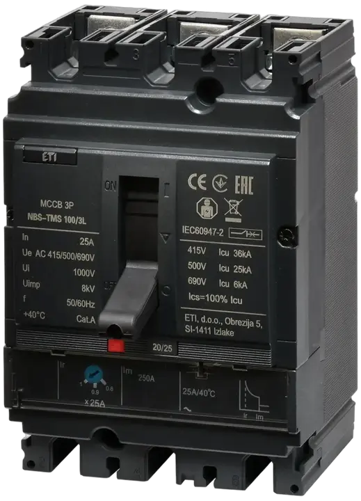 Attēls no NBS-TMS 100/3L  25A 3P