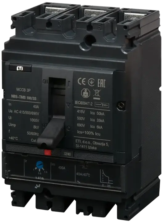 Attēls no NBS-TMS 100/3S  40A 3P