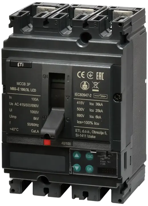 Attēls no NBS-E 100/3L LCD 100A 3P