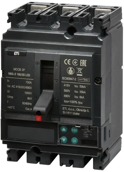 Attēls no NBS-E 100/3S LCD 100A 3P