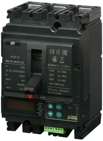 NBS-EC 100/3S LCD 100A 3P