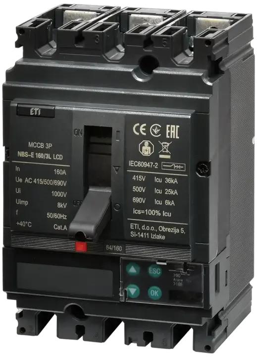 Attēls no NBS-E 160/3L LCD 160A 3P