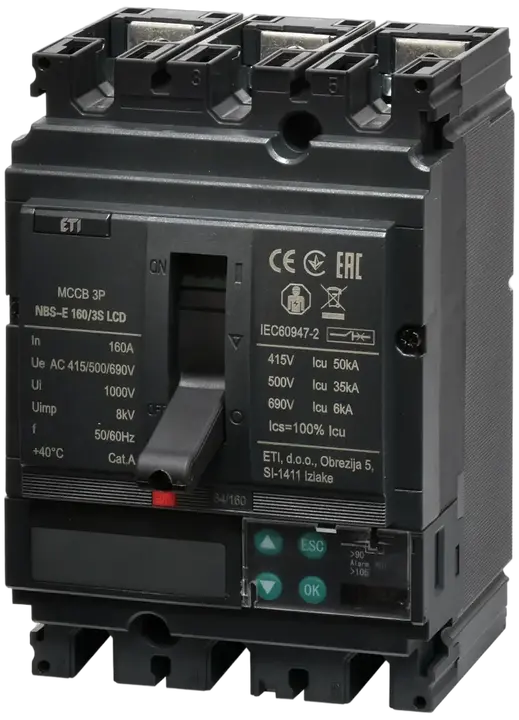 Attēls no NBS-E 160/3S LCD 160A 3P
