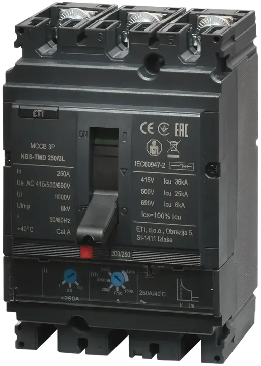 Attēls no NBS-TMD 250/3L 250A 3P