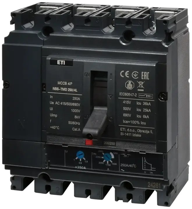 Attēls no NBS-TMD 250/4L 200A 4P