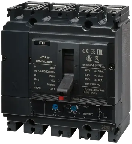 NBS-TMD 250/4L 250A 4P