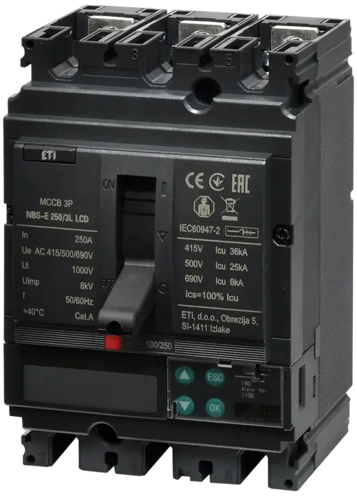 Attēls no NBS-E 250/3L LCD 250A 3P