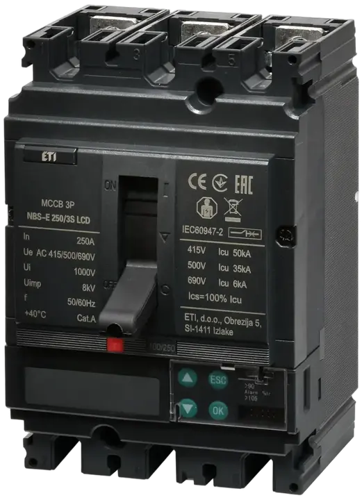 Attēls no NBS-E 250/3S LCD 250A 3P